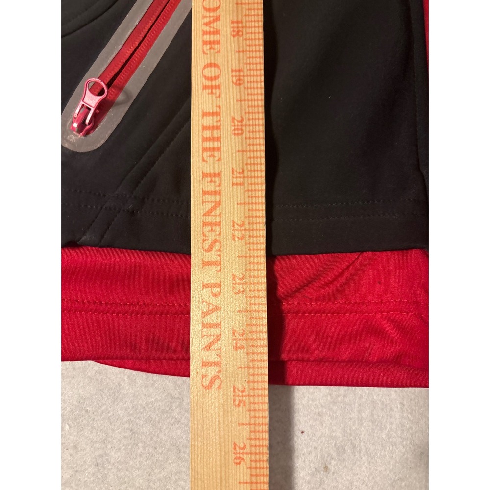 Athleta Softshell Jacket Womens Medium Black Red … - image 6